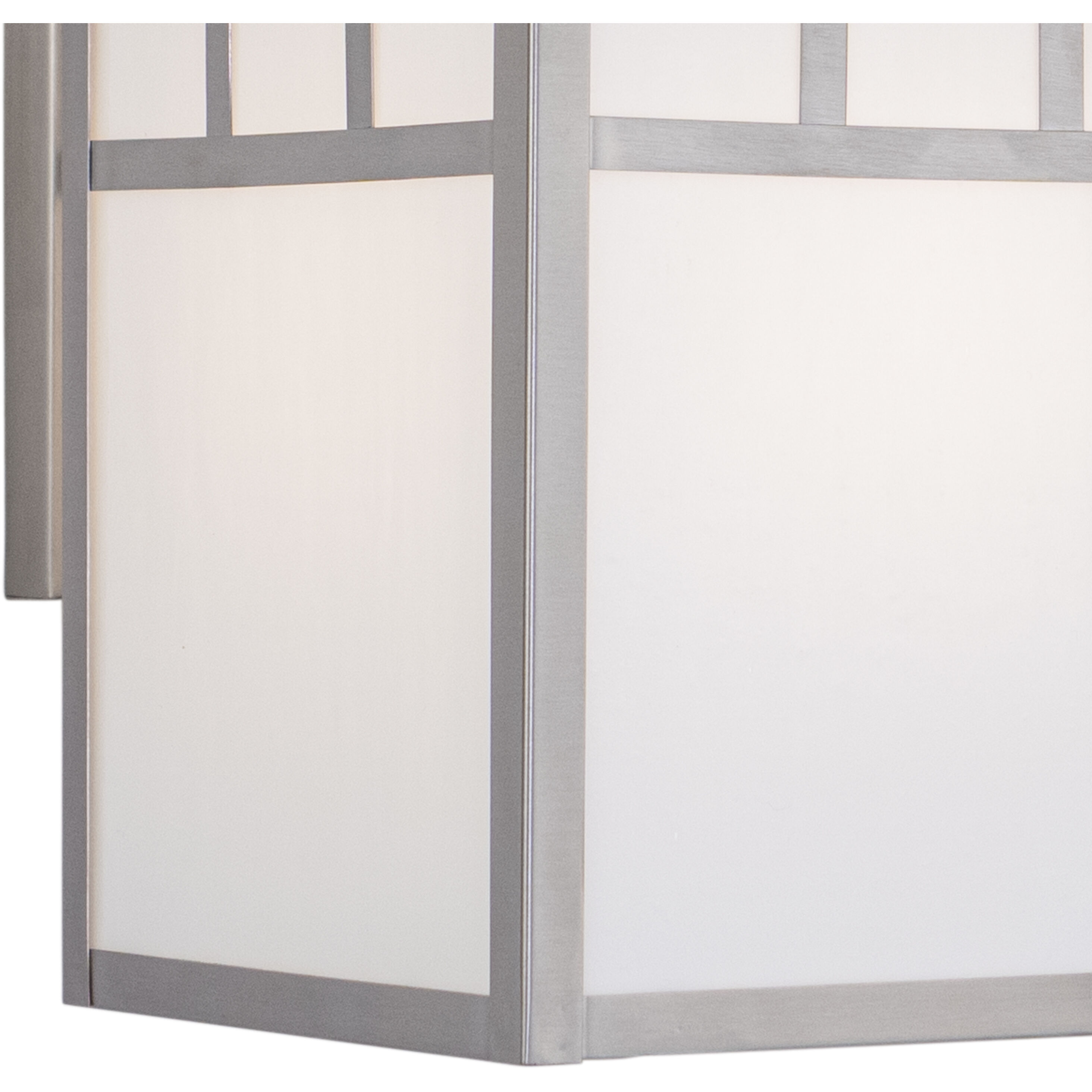 Mission LED 12.5 inch Stainless Steel Outdoor Wall