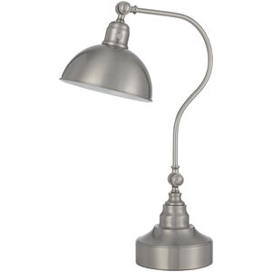 Industrial 25 inch 60.00 watt Brushed Steel Desk Lamp Portable Light