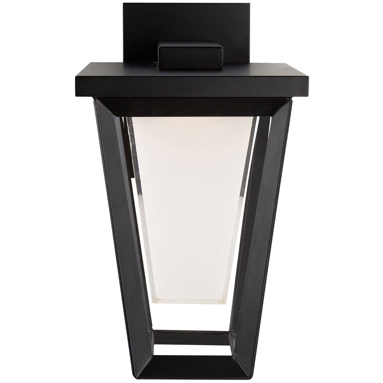 Waterbury LED 9.06 inch Black Outdoor Wall Light, Coach Light