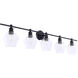 Gene 5 Light 47 inch Black Wall sconce Wall Light