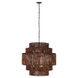 Beaudelle 9 Light 30 inch Dark Bronze Pendant Ceiling Light