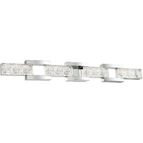 Sofia LED 41 inch Polished Nickel Bath Vanity & Wall Light in 41in.