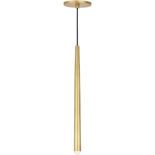 Sean Lavin Pylon LED Natural Brass Pendant Ceiling Light, Integrated LED