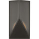 Kelly by Kelly Wearstler Punto LED 16.2 inch Bronze Outdoor Wall Lantern