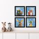 Animals Collection 9 X 9 inch Non-Glass Framed Art
