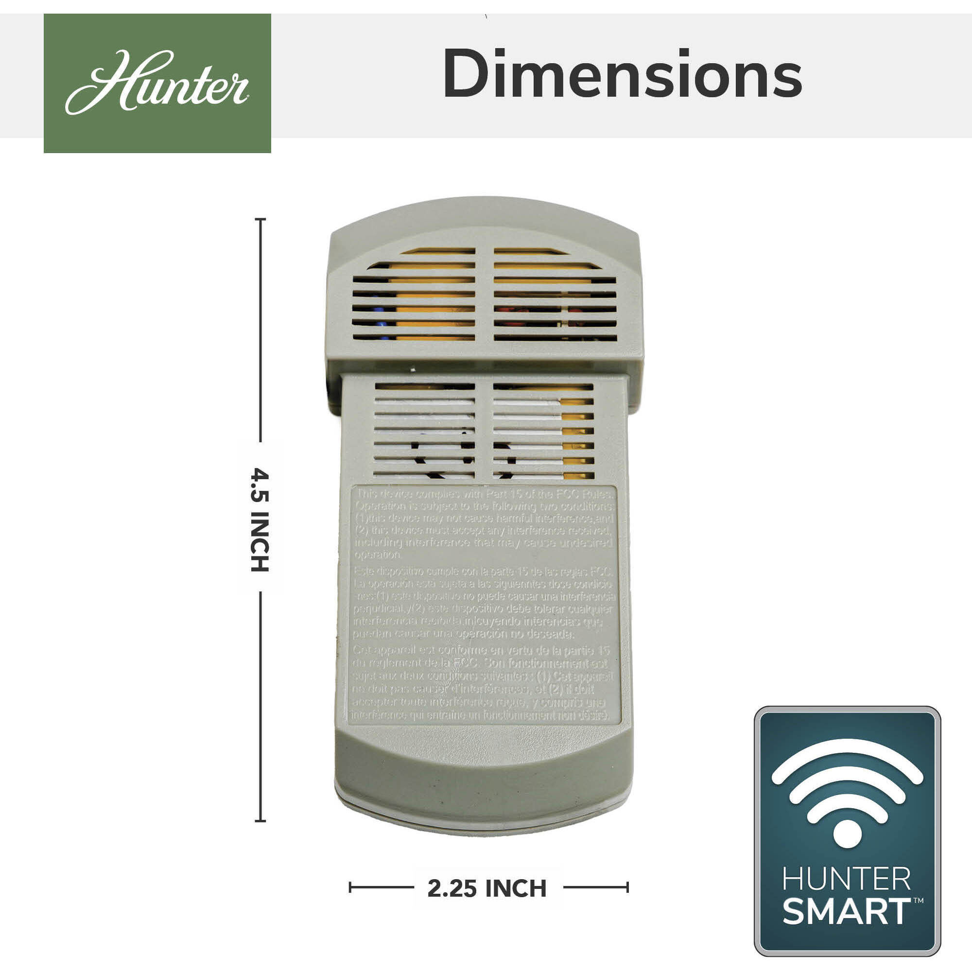 HunterSMART Fresh White Smart Fan Upgrade Kit with Remote Control