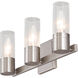 Midtown 3 Light 18 inch Brushed Nickel Bath Vanity Wall Light