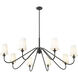 Gianna 8 Light 60.25 inch Matte Black Chandelier Ceiling Light