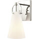 Gabby 1 Light 6 inch Polished Nickel Vanity Light Wall Light