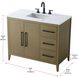 Millie 42 X 35 inch Chestnut Brown Bathroom Vanity Cabinet