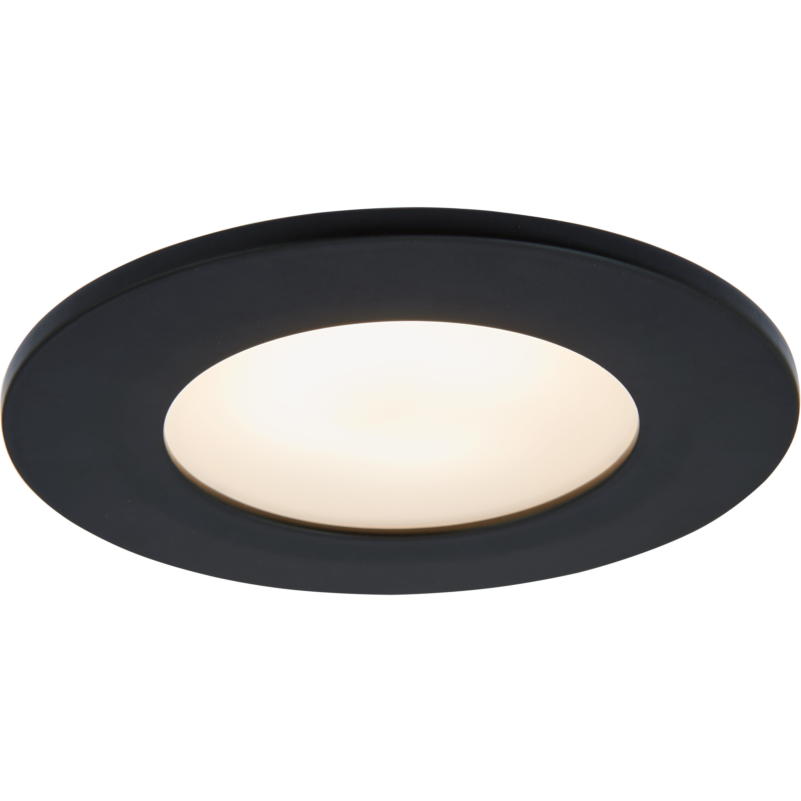 Button LED 4.5 inch Black Flush Mount Ceiling Light
