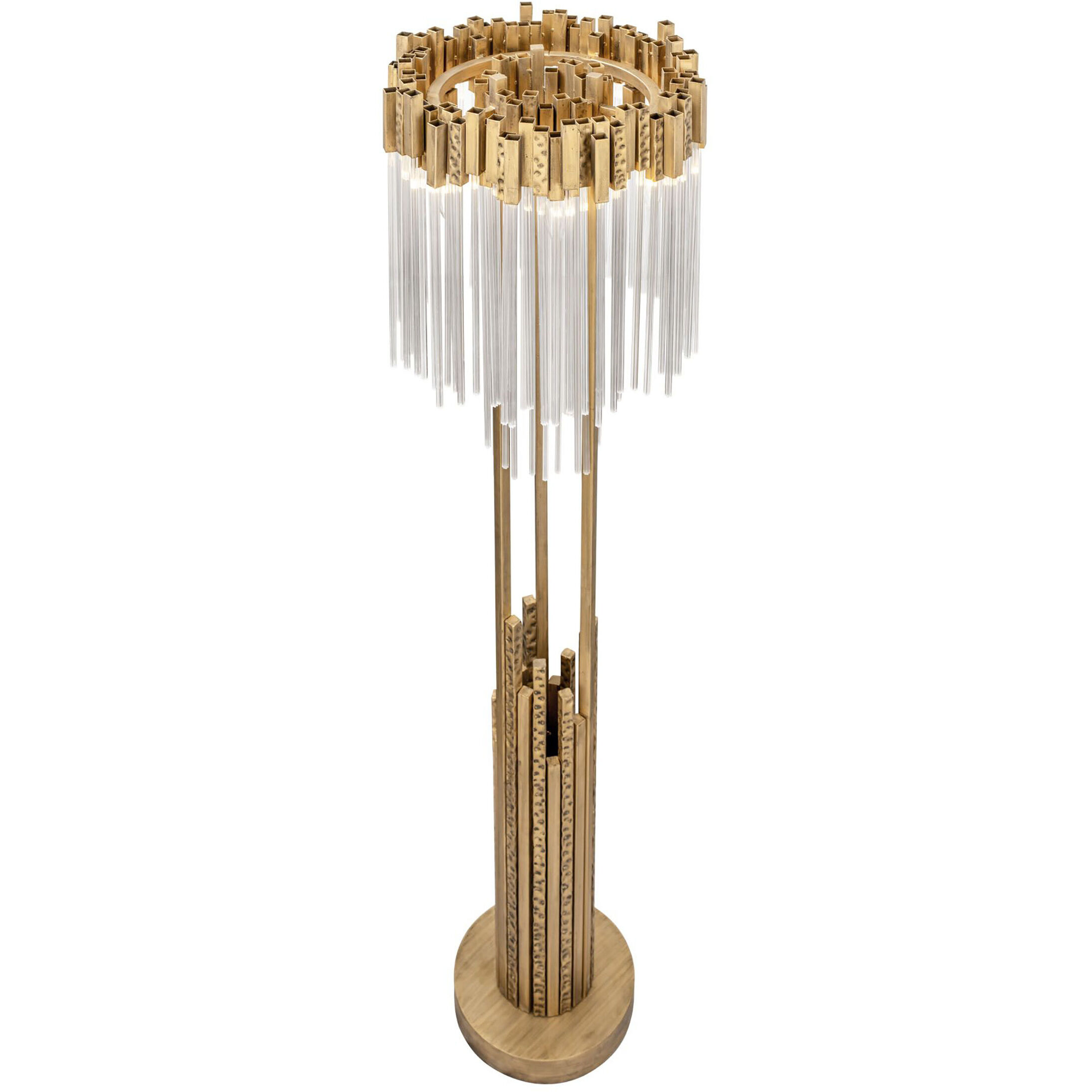 Matrix 68 inch 60 watt Havana Gold Floor Lamp Portable Light