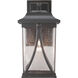 Abbott 1 Light 20 inch Antique Bronze Outdoor Wall Lantern, Large