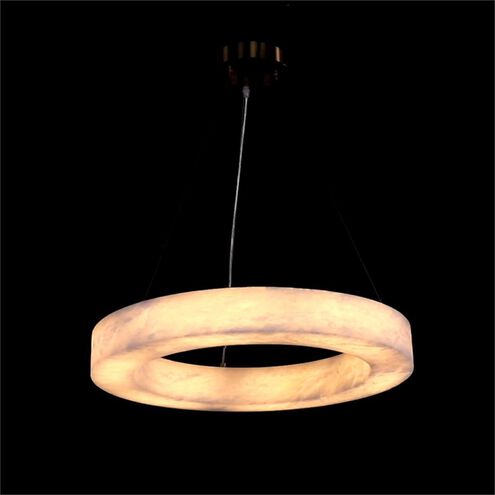 Alabaster Halo 23.25 inch Pendant Ceiling Light, Small
