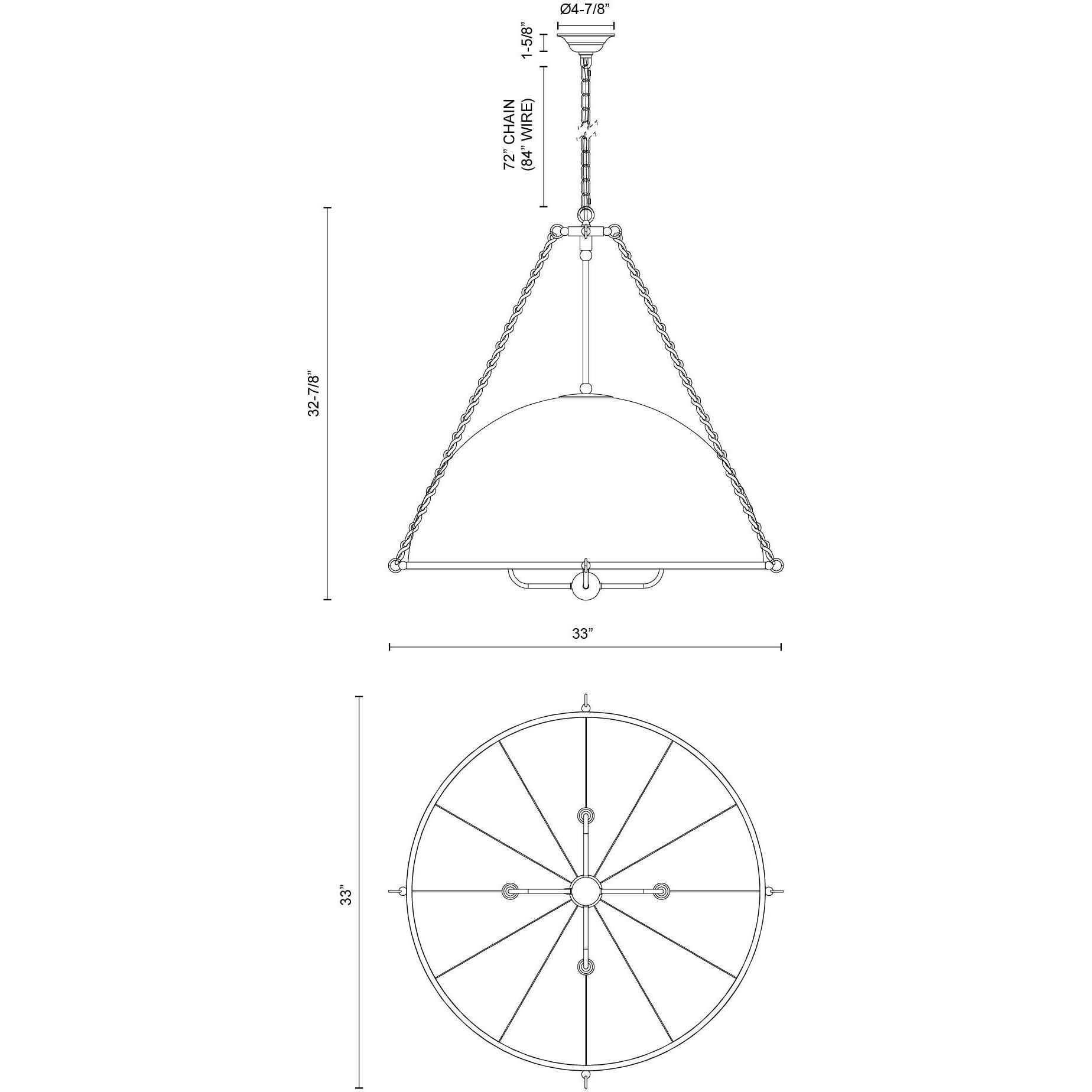 Alora Mood Crosby 4 Light 33 inch Matte Black Chandelier Ceiling Light