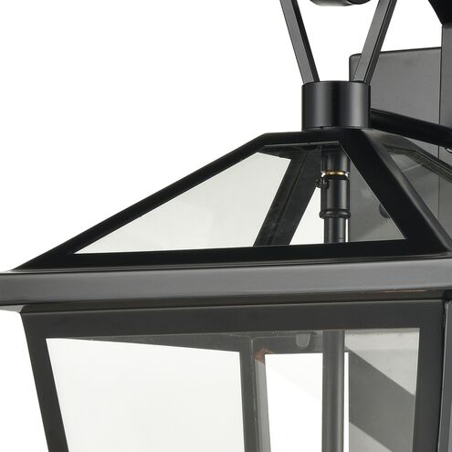 Main Street 3 Light 16 inch Black Outdoor Wall Sconce