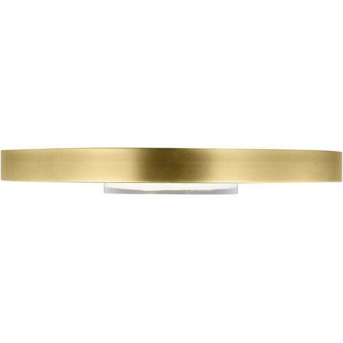 Sean Lavin Castor LED 17.1 inch Natural Brass Flush Mount Ceiling Light, Integrated LED
