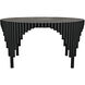 Royal Hall 56 X 56 inch Matte Black Dining Table