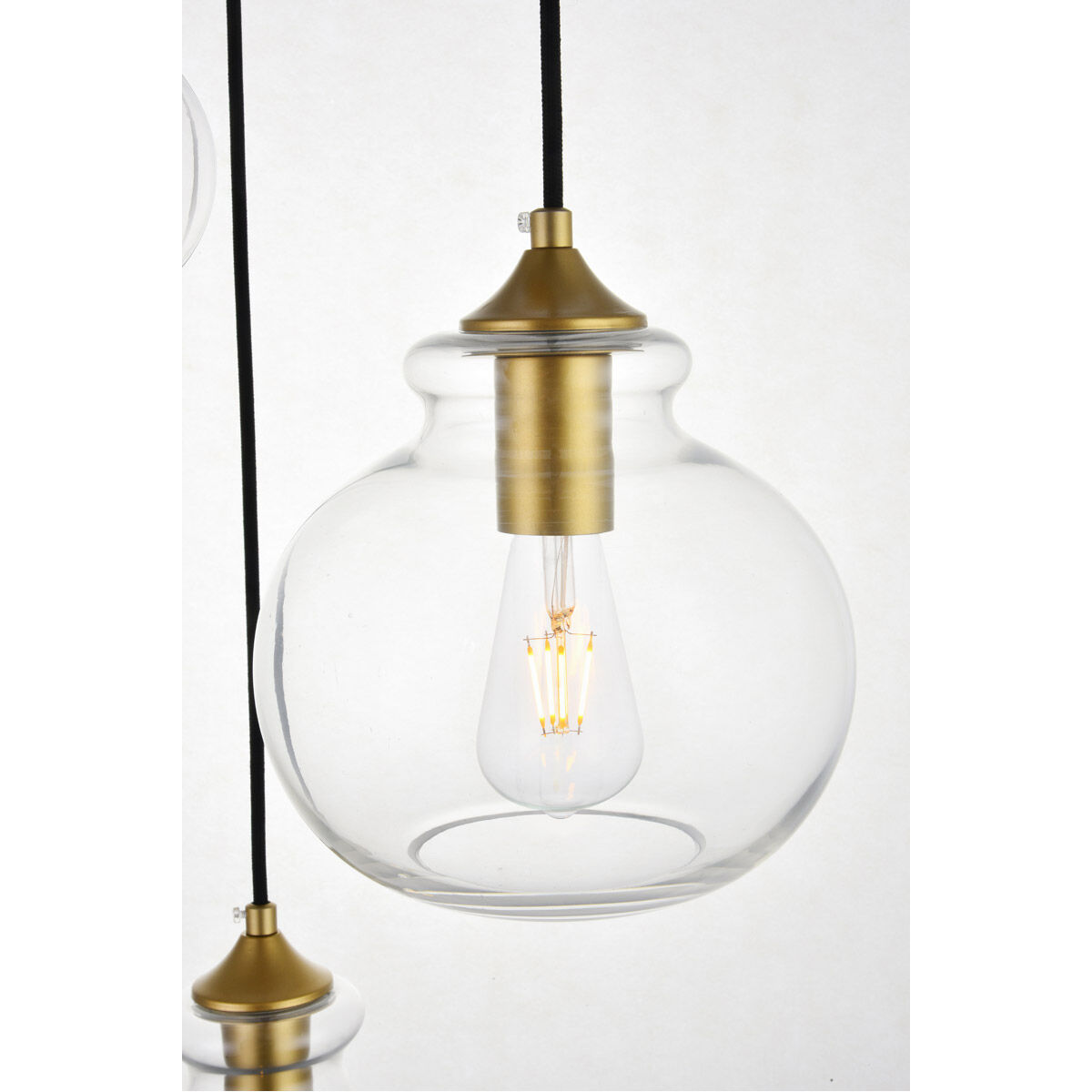 Destry 3 Light 19 inch Brass Pendant Ceiling Light