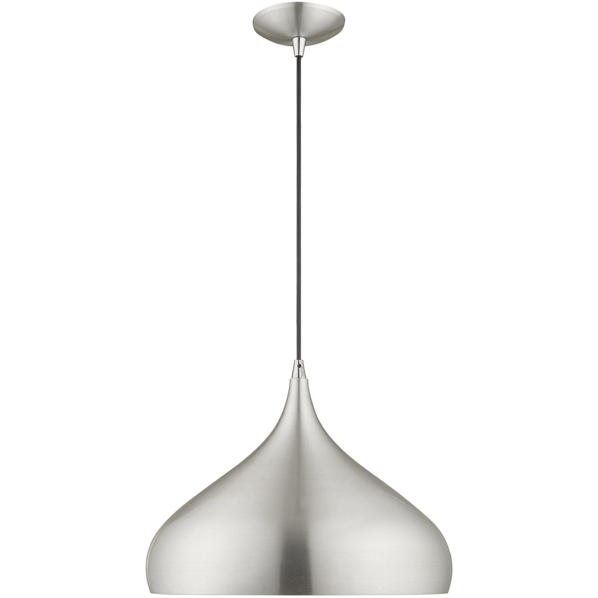 Allison 1 Light 15.75 inch Brushed Aluminum Mini Pendant Ceiling Light