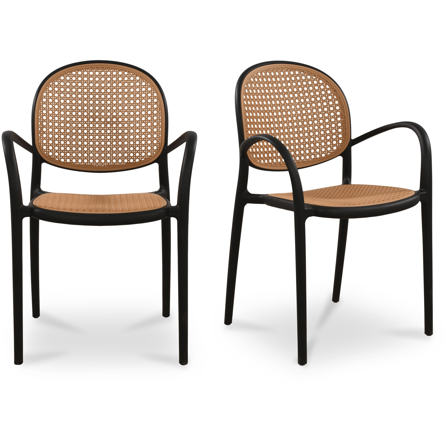 Soren Black Outdoor Dining Chair, Set of 2