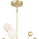 Element LED 39 inch Sun Gold Chandelier Ceiling Light