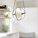 Aries Pendant Ceiling Light in Brushed Gold