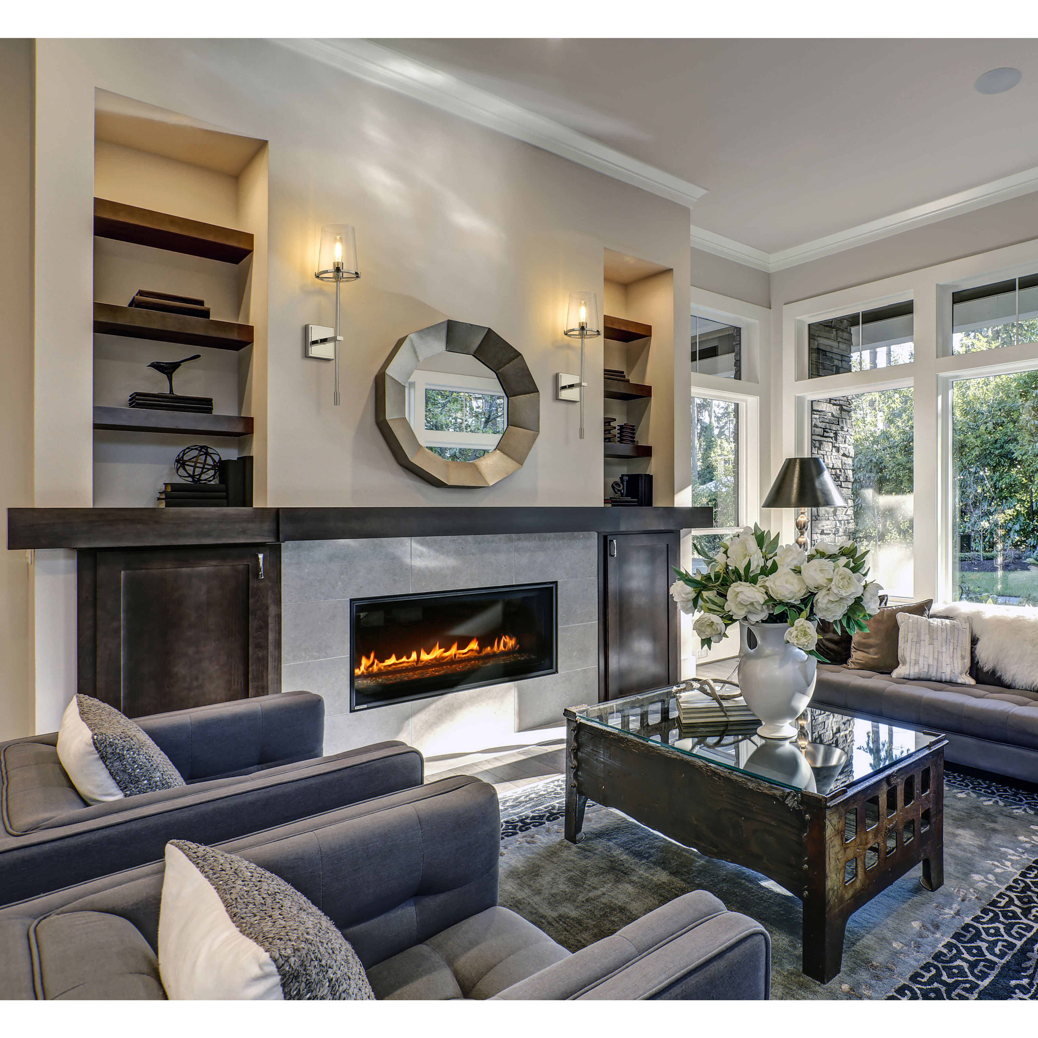 Fireplace sconce lighting 2025