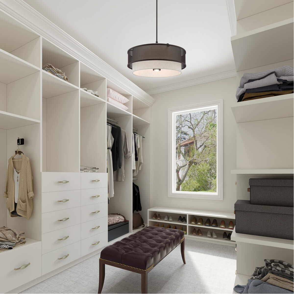 Braddock 5 Light 24 inch Bronze Pendant Chandelier Ceiling Light