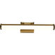 Cora LED 24.25 inch Vintage Brass Vanity Wall Light