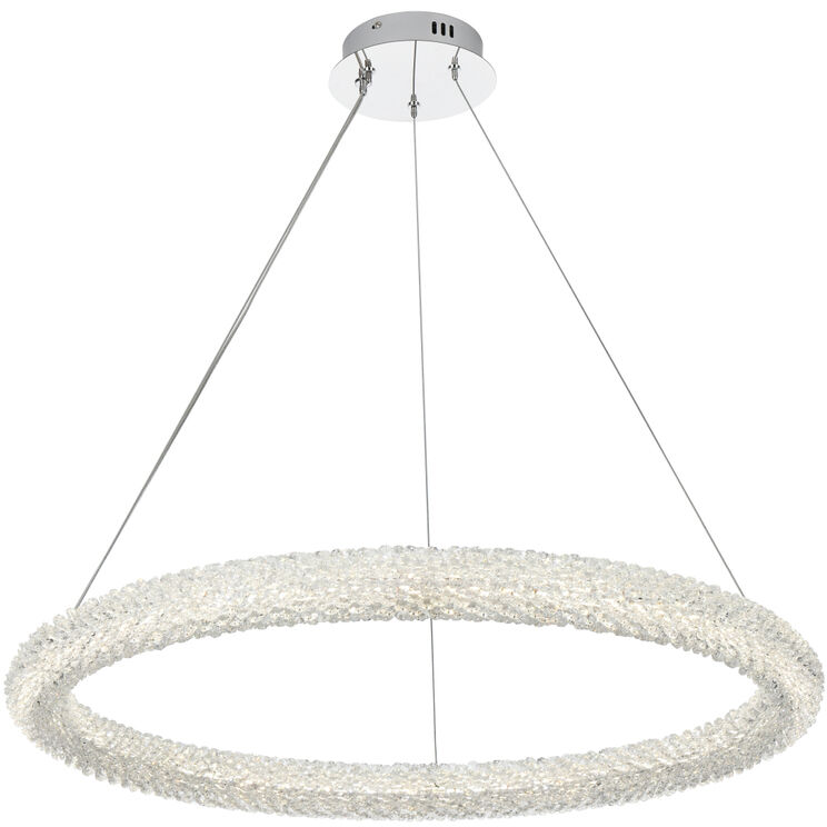 Bowen 1 Light 32 inch Chrome Chandelier Ceiling Light