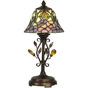 Evelyn 15 inch 60.00 watt Antique Golden Bronze Table Lamp Portable Light 
