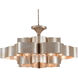 Grand Lotus 6 Light 30 inch Contemporary Silver Leaf Chandelier Ceiling Light, Large, Semi-Flush Convertible