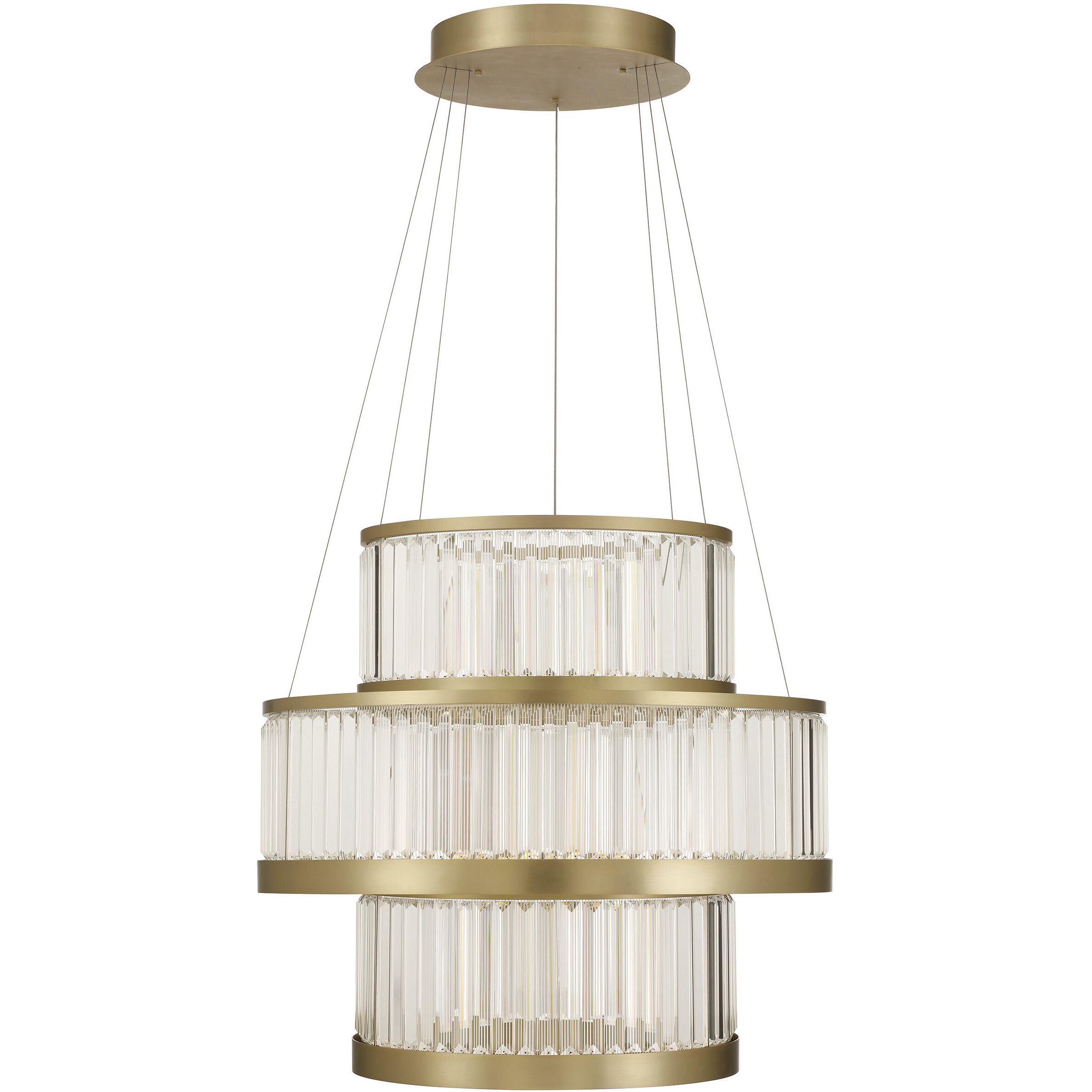 Empra LED 35.2 inch Gold Grand Chandelier Ceiling Light