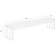 Viga Drift Brown Outdoor Bench