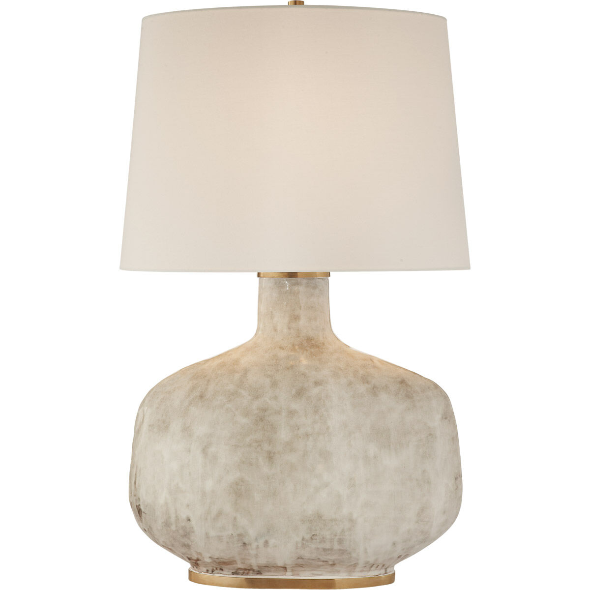 Kelly Wearstler Beton 35 inch 75 watt Antiqued White Ceramic Table Lamp Portable Light, Large