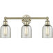 Caledonia 3 Light 23 inch Antique Brass Bath Vanity Light Wall Light in Mica