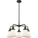 Bellmont 5 Light 24 inch Matte Black Chandelier Ceiling Light
