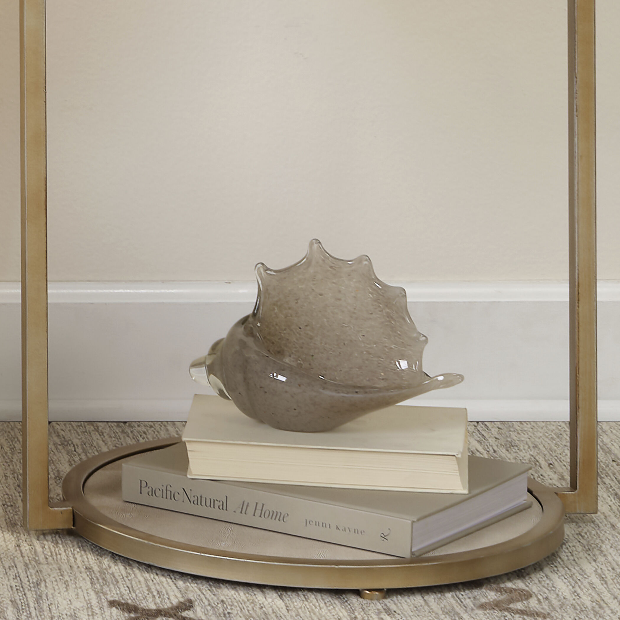 Triton Warm Grey Glass Shell