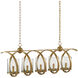 Maximus 5 Light 47 inch Washed Gold Leaf Chandelier Ceiling Light
