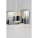 Silo 3 Light 21 inch Polished Chrome Bath Light Wall Light in Xenon