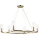 Harpin 6 Light Champagne Bronze Chandelier Ceiling Light