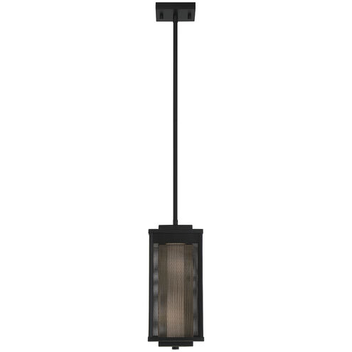 Brama 1 Light 6 inch Black and Gold Outdoor LED Pendant