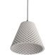 Clarus LED 10 inch White Sandstone Cement Pendant Ceiling Light