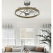 Arroyo LED Brushed Steel Ceiling Fan Light