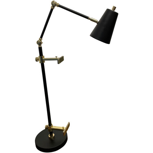 River North 32 inch 6.50 watt Black and Polished Brass Task Lamp Portable Light