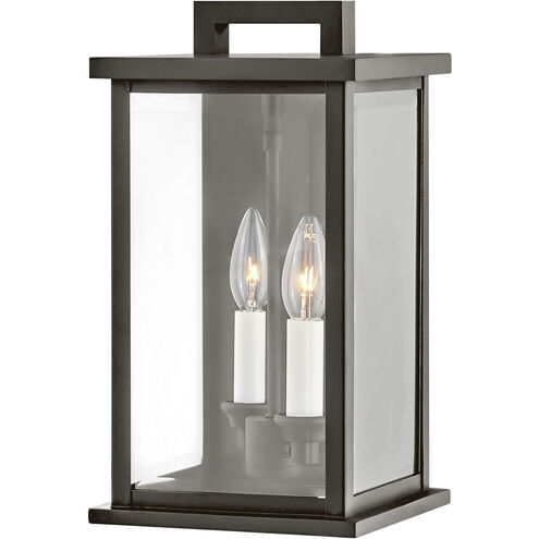 Estate Series Weymouth Outdoor Wall Mount Lantern in Oil Rubbed Bronze, Small