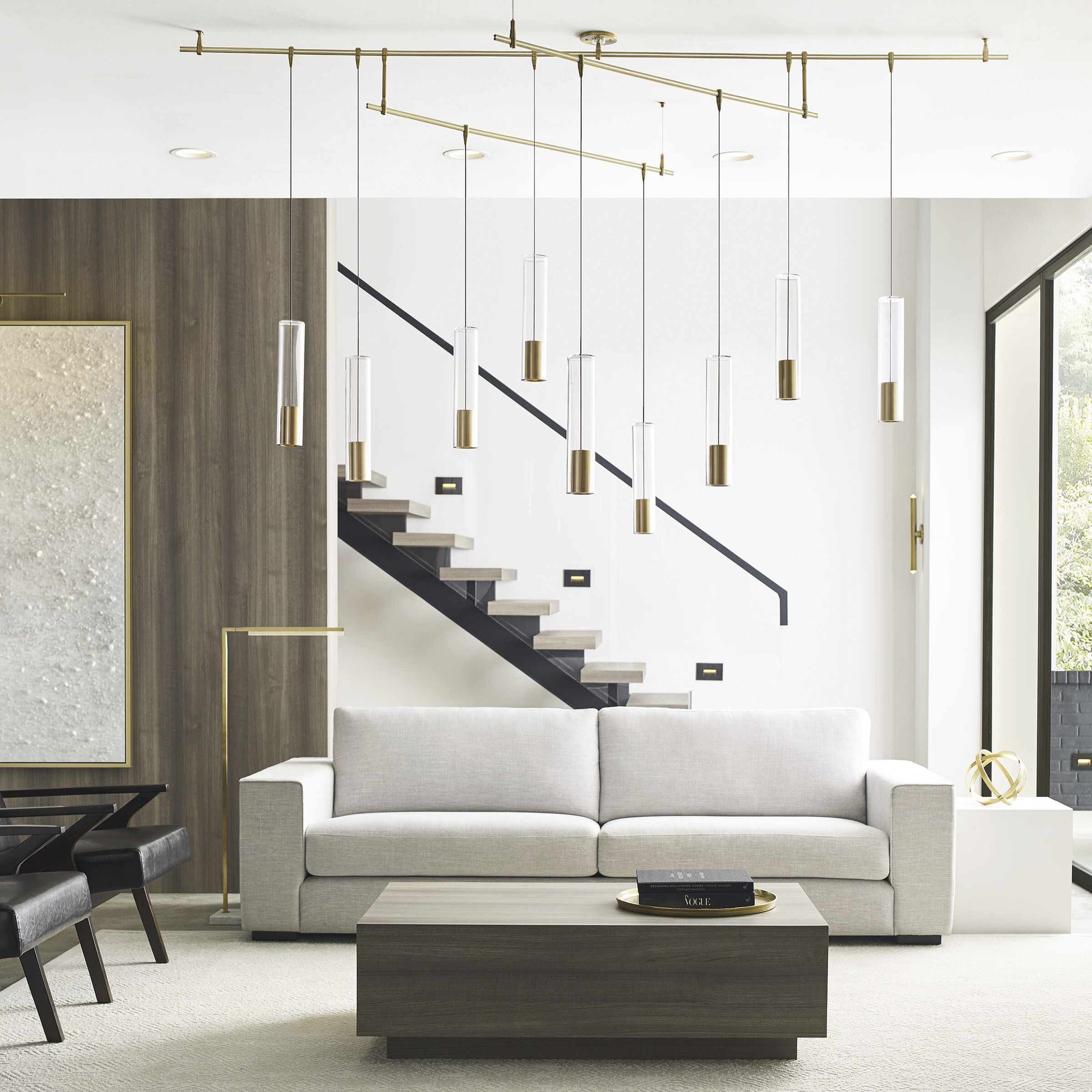 Sean Lavin Captra 1 Light 12 Aged Brass Low-Voltage Pendant Ceiling Light in MonoRail, LED 90 CRI 3000K