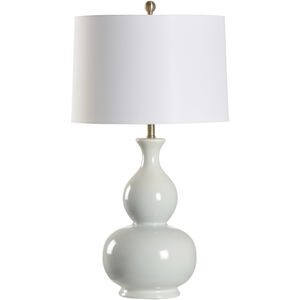 Waterspout 22 inch 100.00 watt Blue Table Lamp Portable Light
