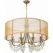 Hampton 8 Light 32 inch Antique Brass Chandelier Ceiling Light